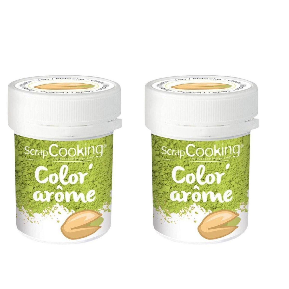 Colorant alimentaire poudre vert pistache 8 g