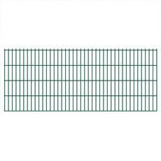Panneaux de cloture de jardin 2D 2,008x0,83 m 4 m total Vert