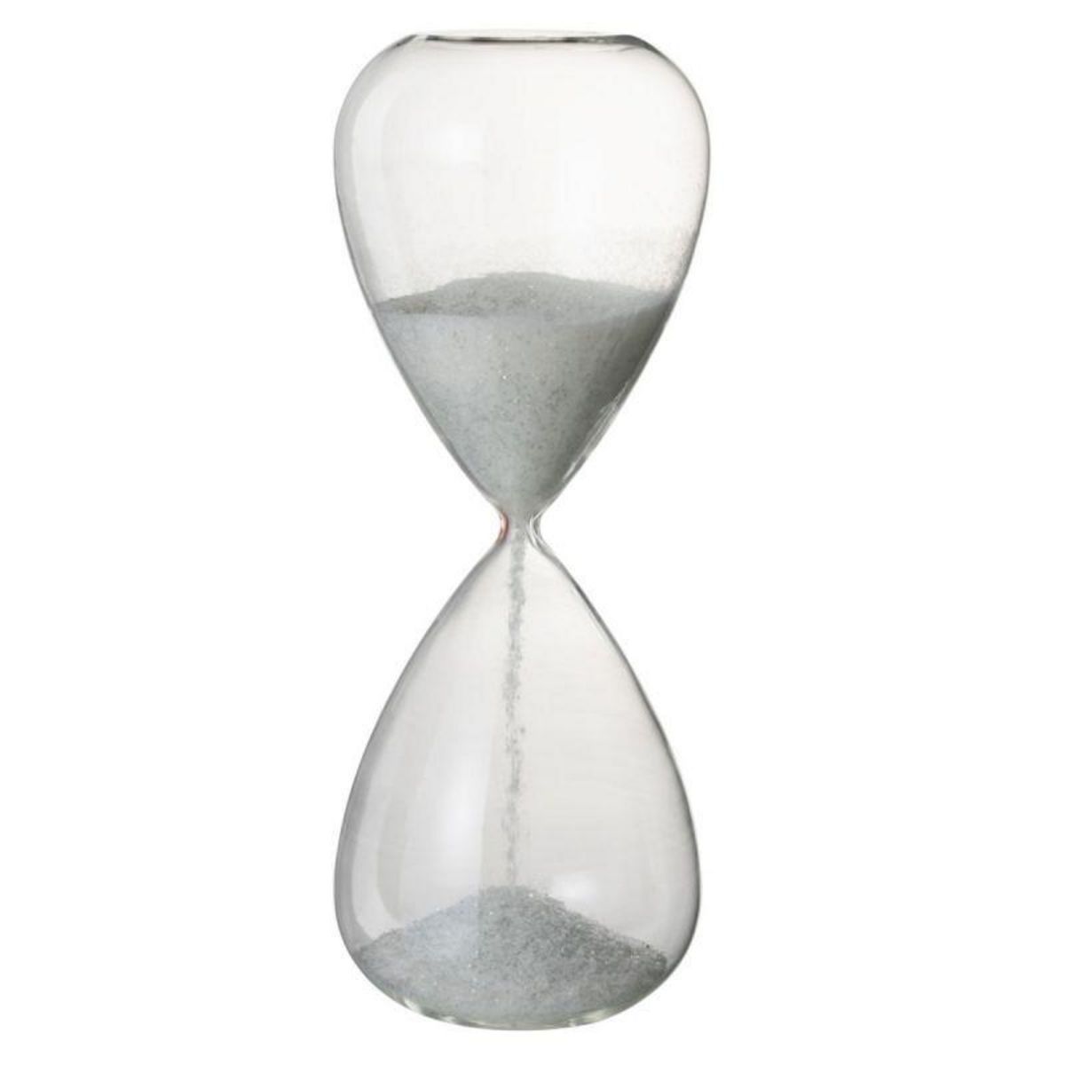 Paris Prix Statuette Déco  Sablier Perles  40cm Blanc