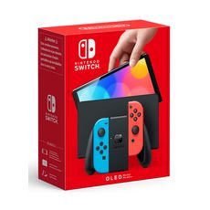 NINTENDO Console Nintendo Switch (modèle OLED) Joy-Con Bleu et Rouge