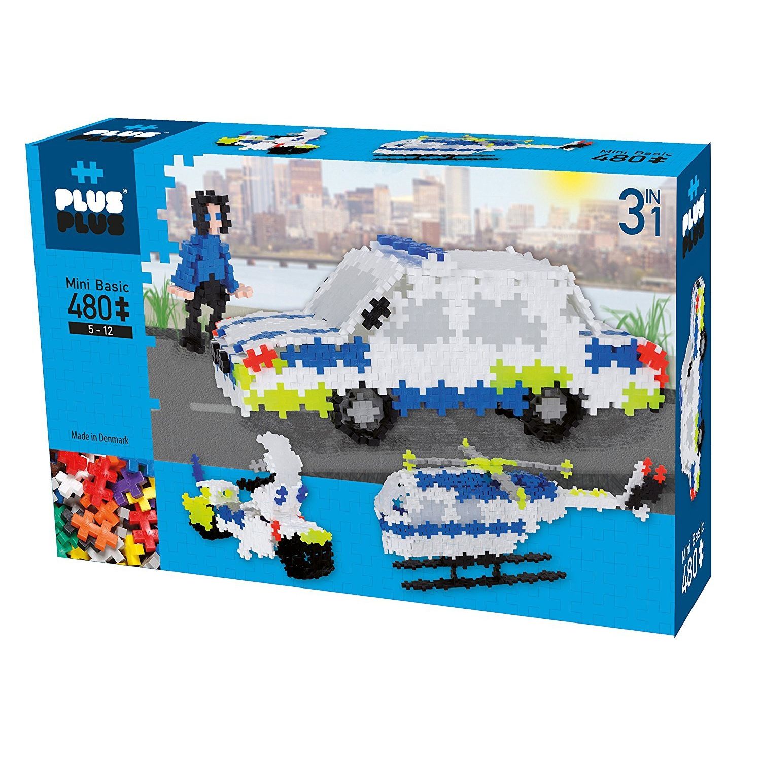 PLUS PLUS Plus Plus - Jeu de construction Box mini basic Police