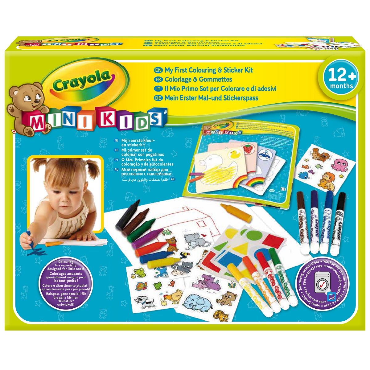 Crayola - 8 Feutres tampons animaux Pas Cher