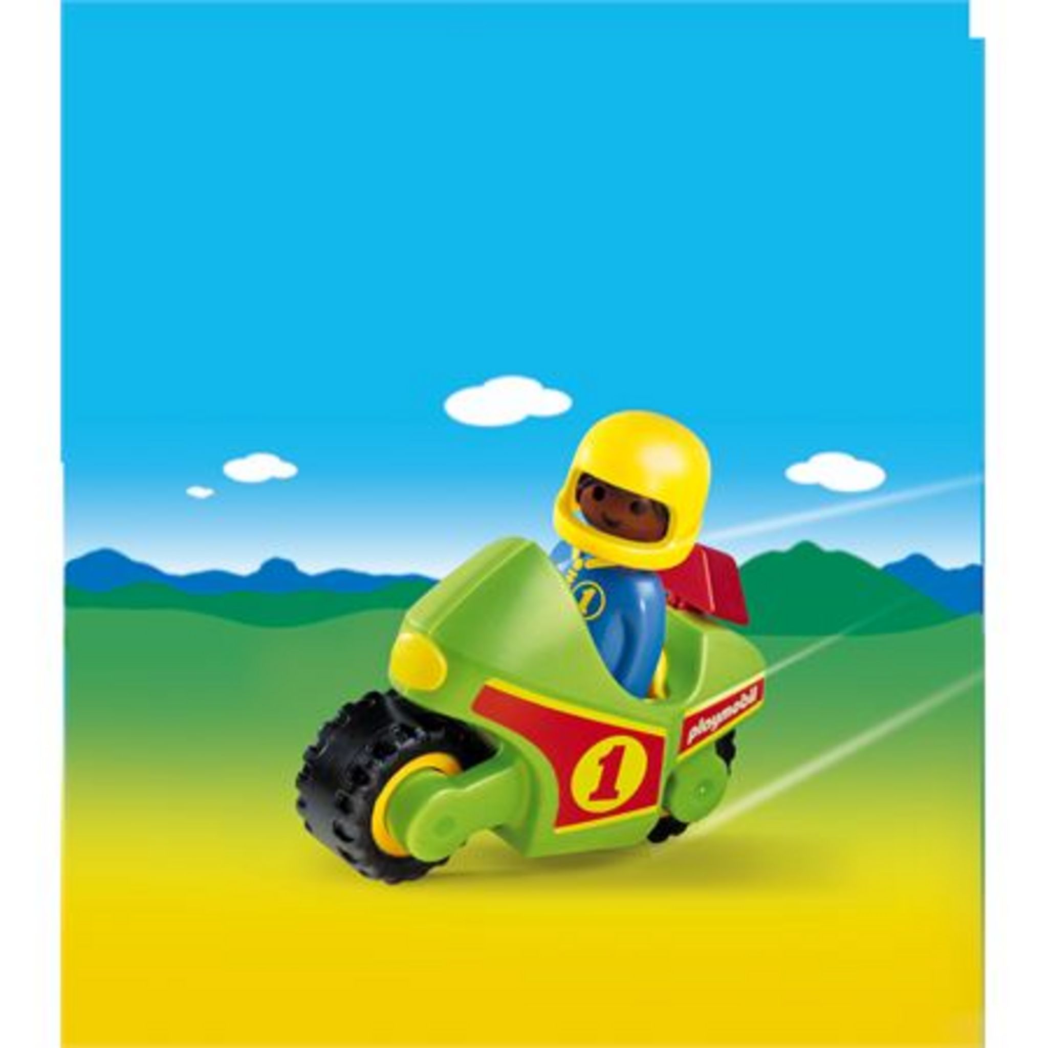 PLAYMOBIL - - Moto de course - JEUX, JOUETS 