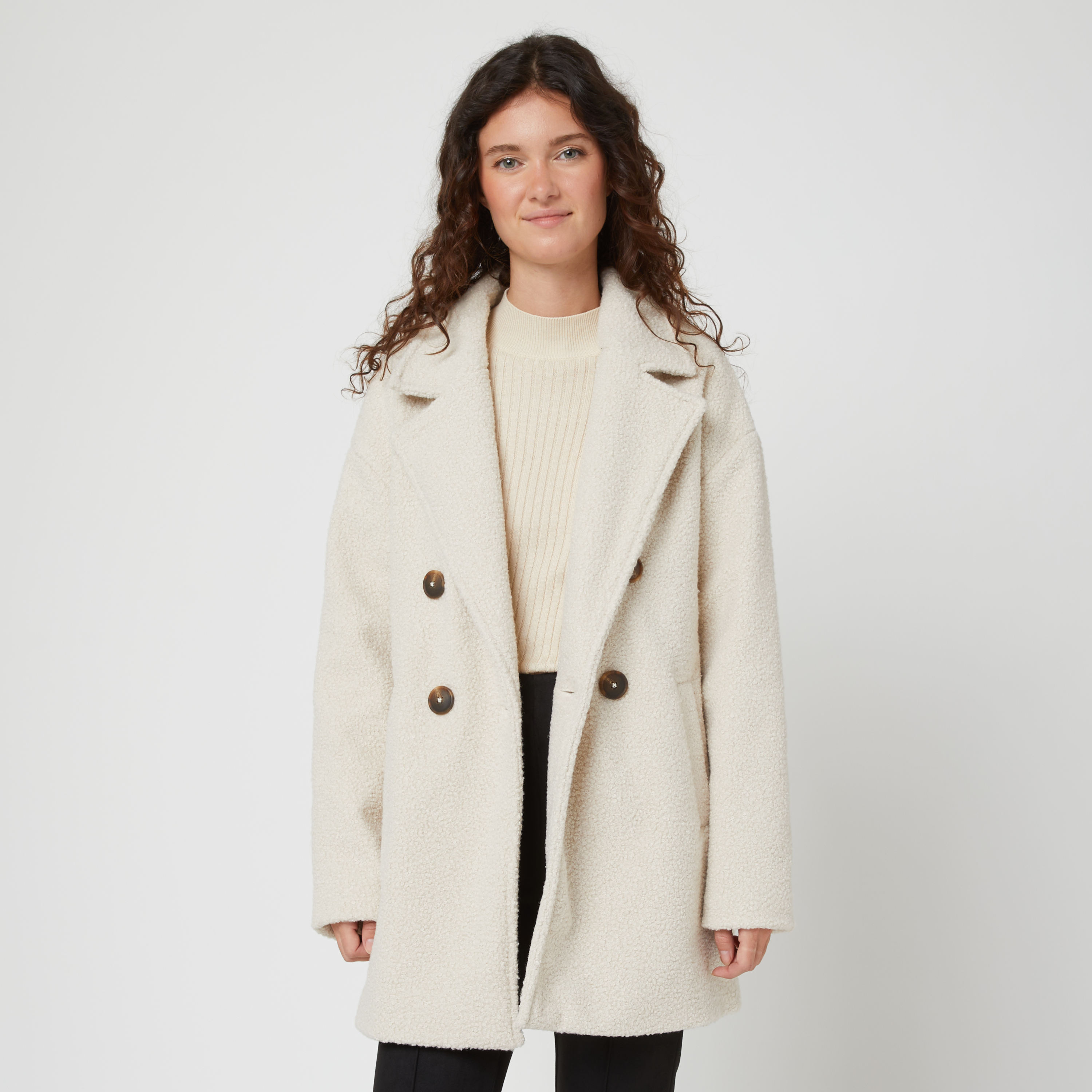 INEXTENSO Manteau cru femme pas cher Auchan