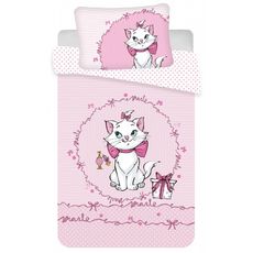 Disney Les Aristochats Parure De Lit Bebe Coton Marie Cat Housse De Couette 100x135 Cm Taie 40x60 Cm Pas Cher A Prix Auchan