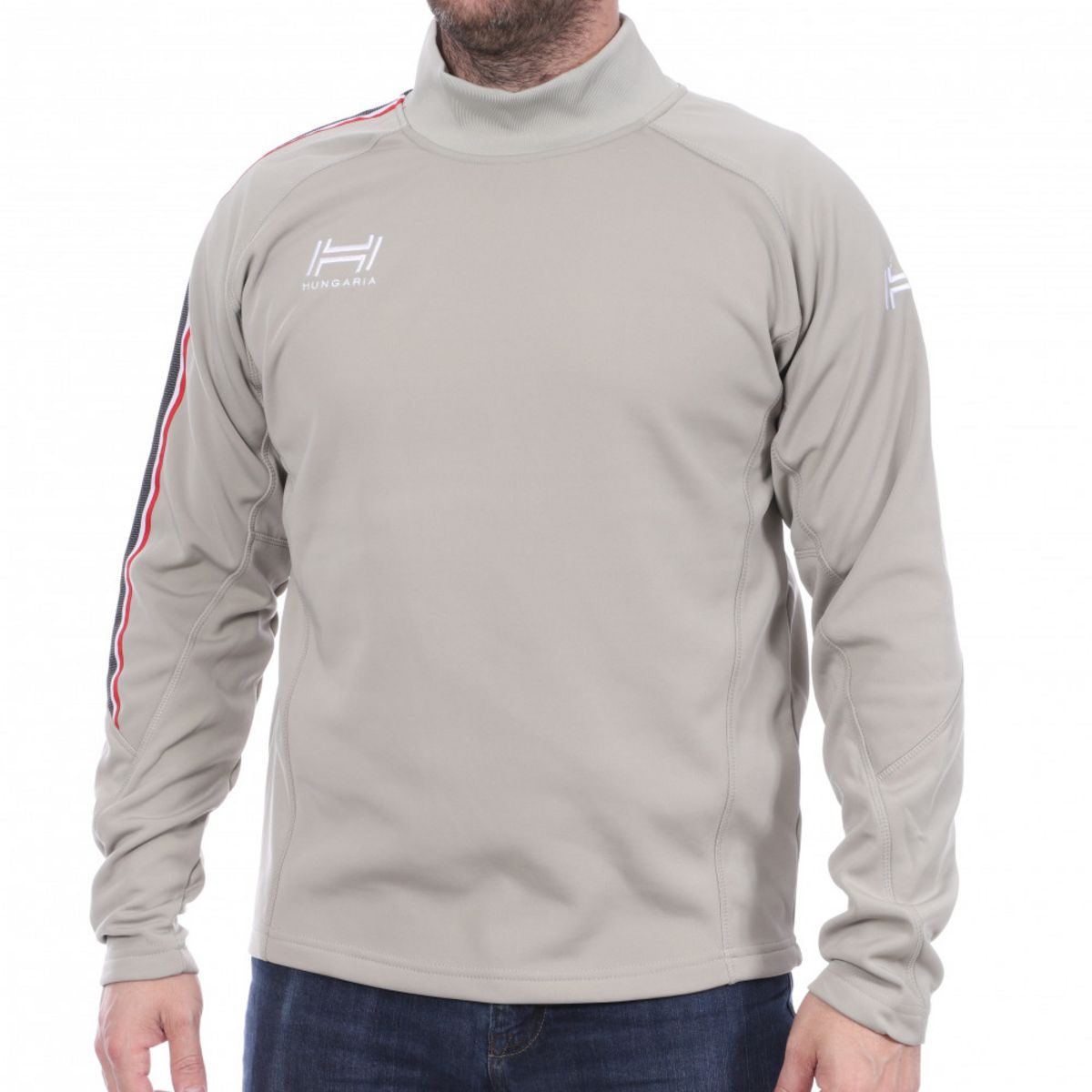 HUNGARIA Sweat gris/rouge homme Hungaria Training Pro 15