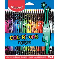 Maped Etui De 24 Crayons De Couleurs Color Peps Monster Pas Cher A Prix Auchan