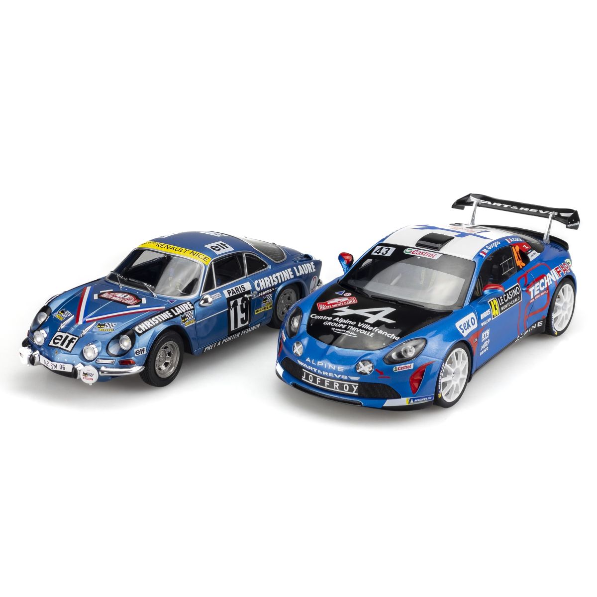 SOLIDO Pack Véhicules Alpine A110 1/18 : Rallye Monte-carlo 1976 et R-GT  2021 pas cher 