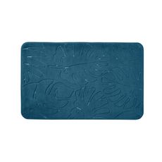 GUY LEVASSEUR Tapis de bain uni à mémoire de forme MONSTERA (Bleu)
