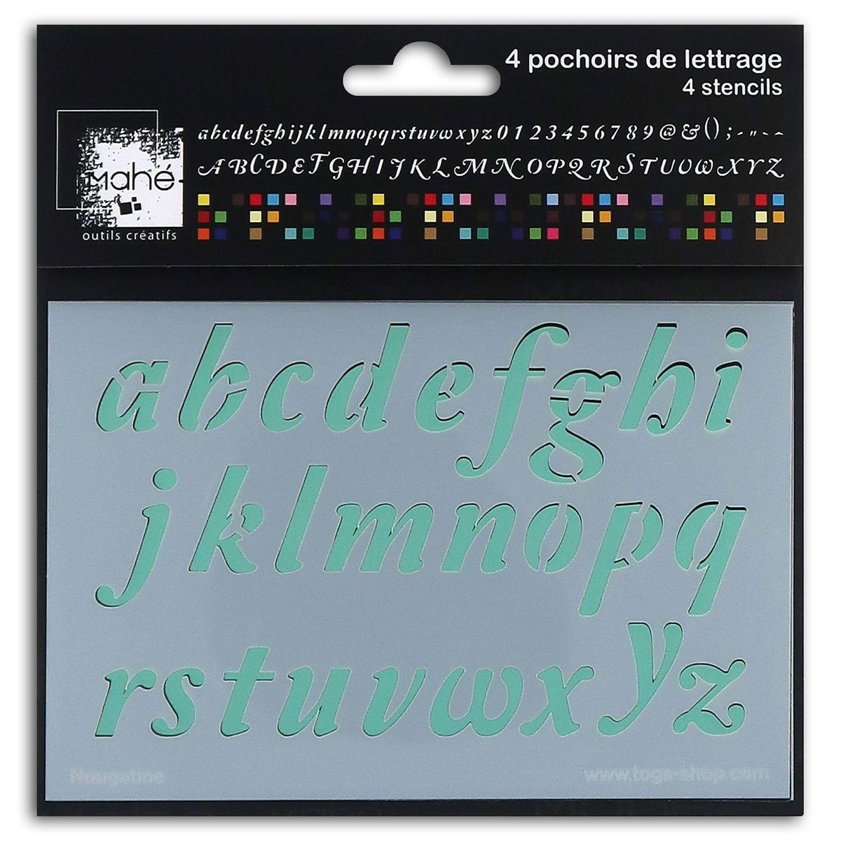 Youdoit Pochoirs Alphabet Nougatine 21 x 30 cm