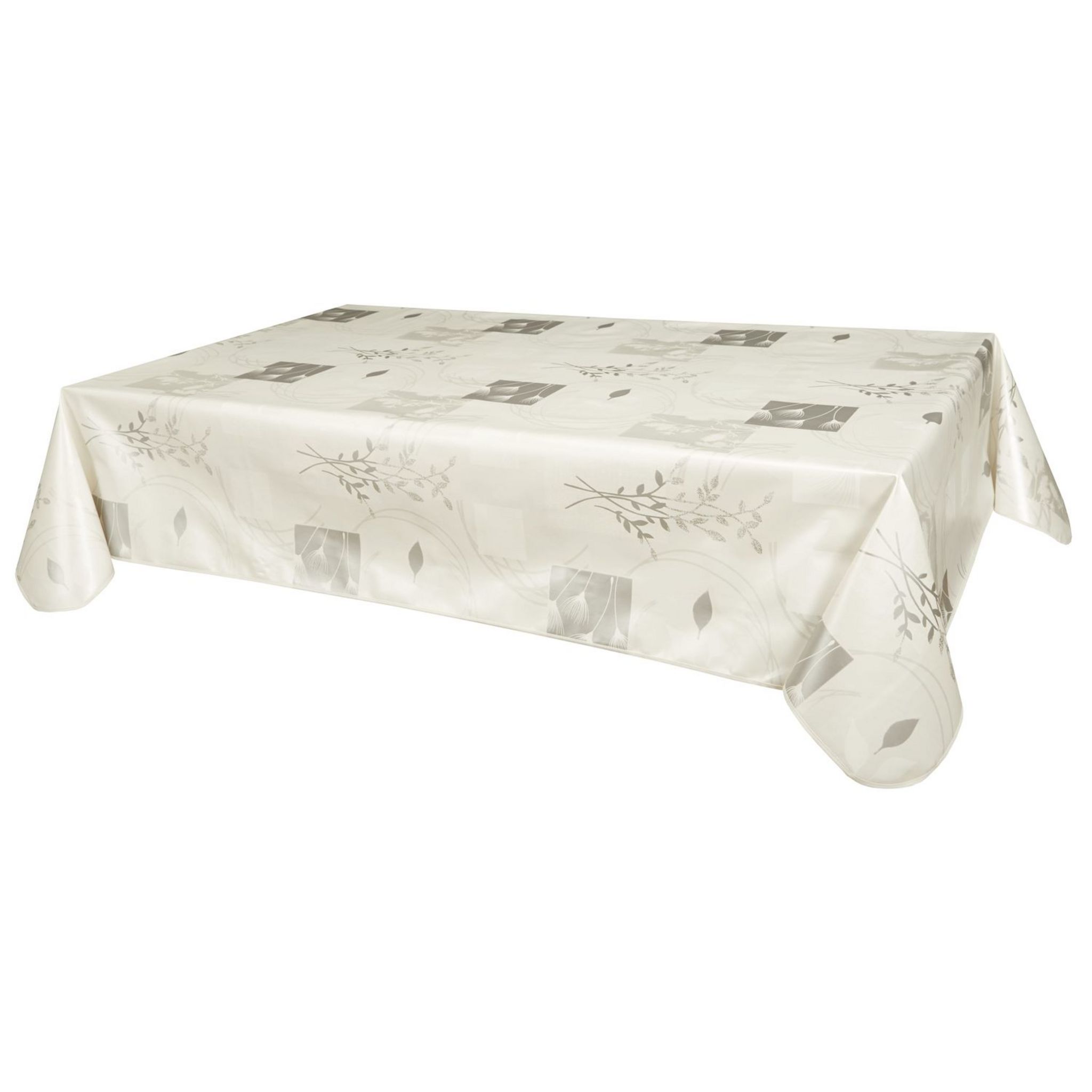 CPM Nappe en toile cirée rectangulaire provençale Bombay - L. 140 x l. 240  cm - Orange pas cher 