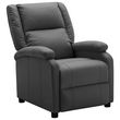 Fauteuil inclinable Anthracite Similicuir
