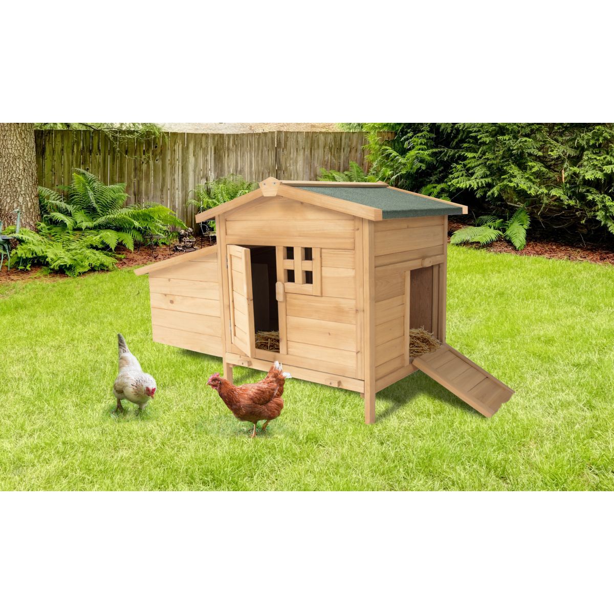 Poulailler en bois 3 poules - Achat/vente d'Abris animaux & mangeoires pas  cher - Cemonjardin