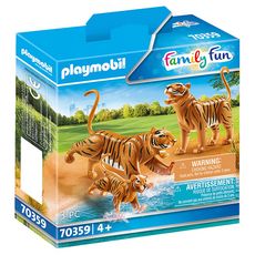 PLAYMOBIL 70359 - Family Fun - Couple de tigres avec bébé