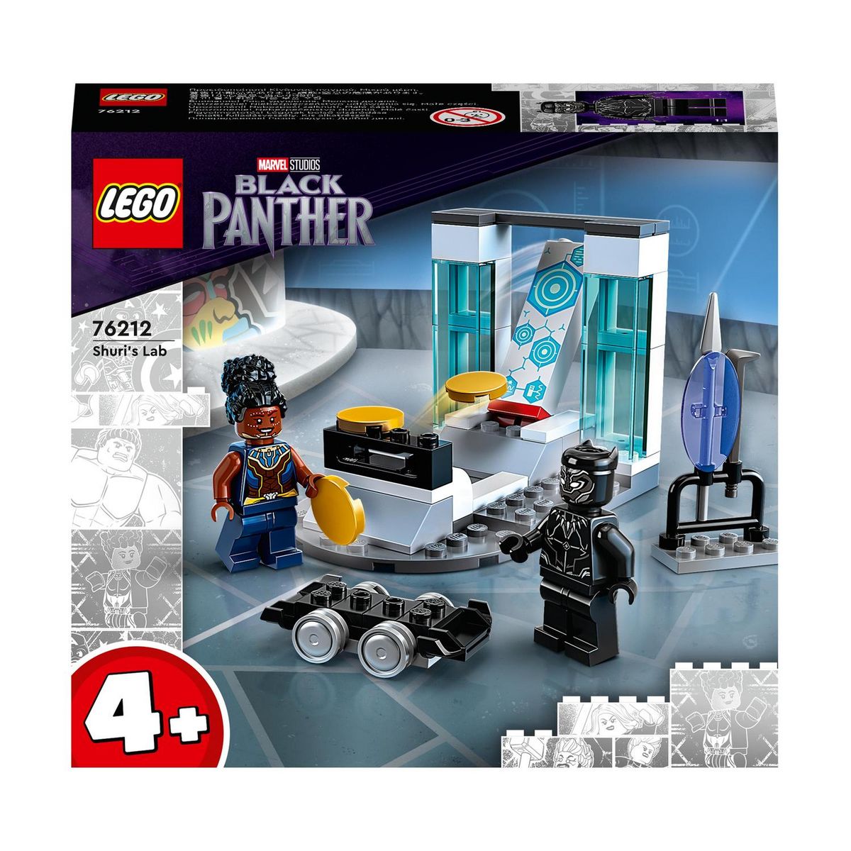 LEGO Super Heroes 76212 Le Labo de Shuri Black Panther, Figurines Avengers Black  Panther : Wakanda Forever, Jouet Super-Héros pas cher 