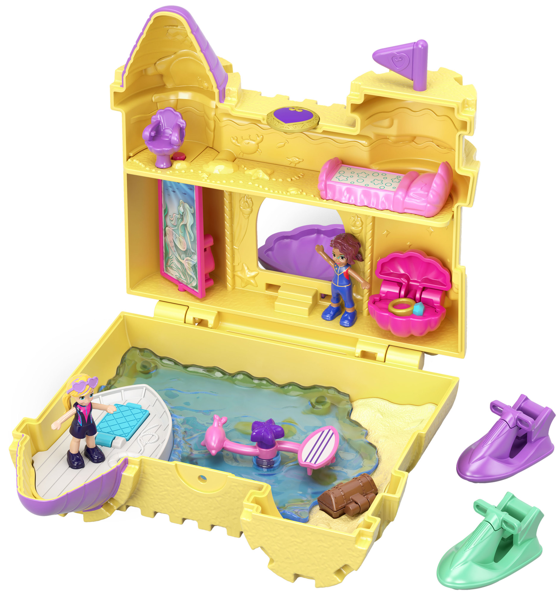 MATTEL Le château de sable - Polly pocket pas cher 