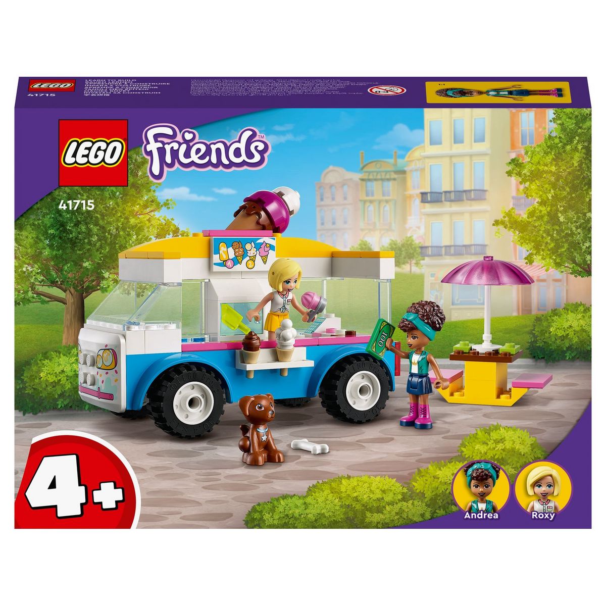 Friends 41715 Le Camion de Glaces, Jouet Enfants 4 Ans et Plus avec  Mini-Poupées