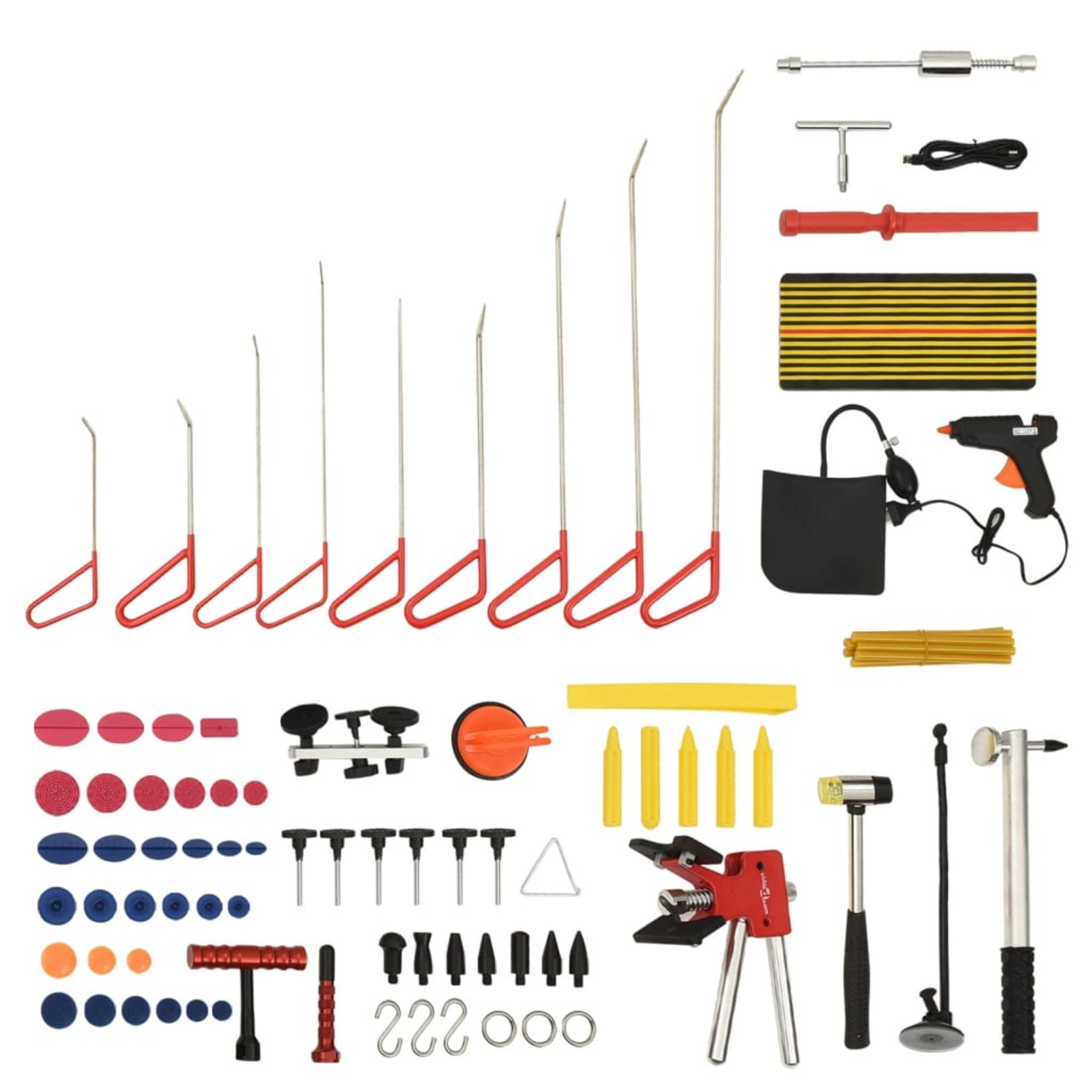 VIDAXL Kit d'outils de debosselage sans peinture 26 pcs pas cher 