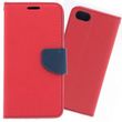 amahousse Housse pour Huawei Y5 2018 folio rouge languette aimantée