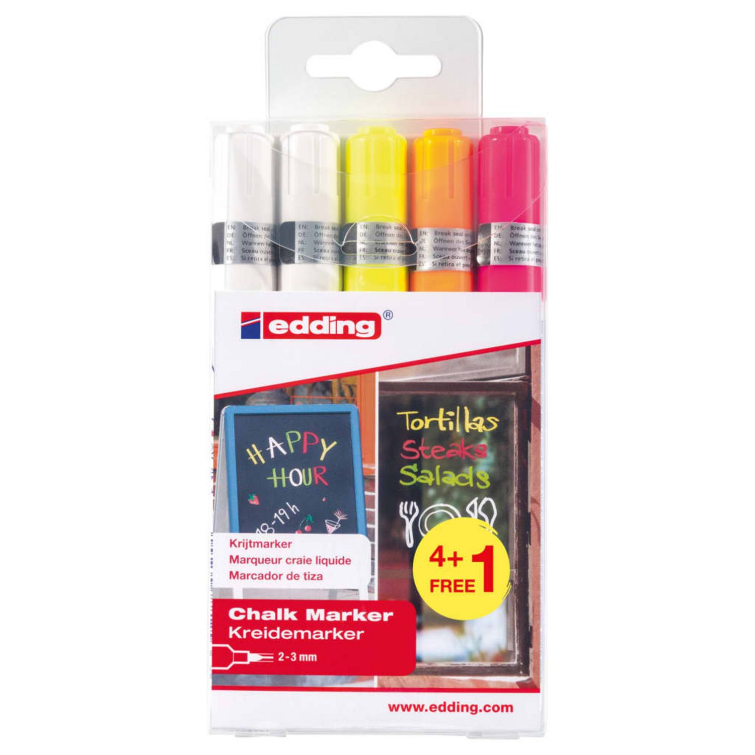 APLI feutre pour fenêtres Liquid Chalk - 5 pièces, Commandez facilement en  ligne