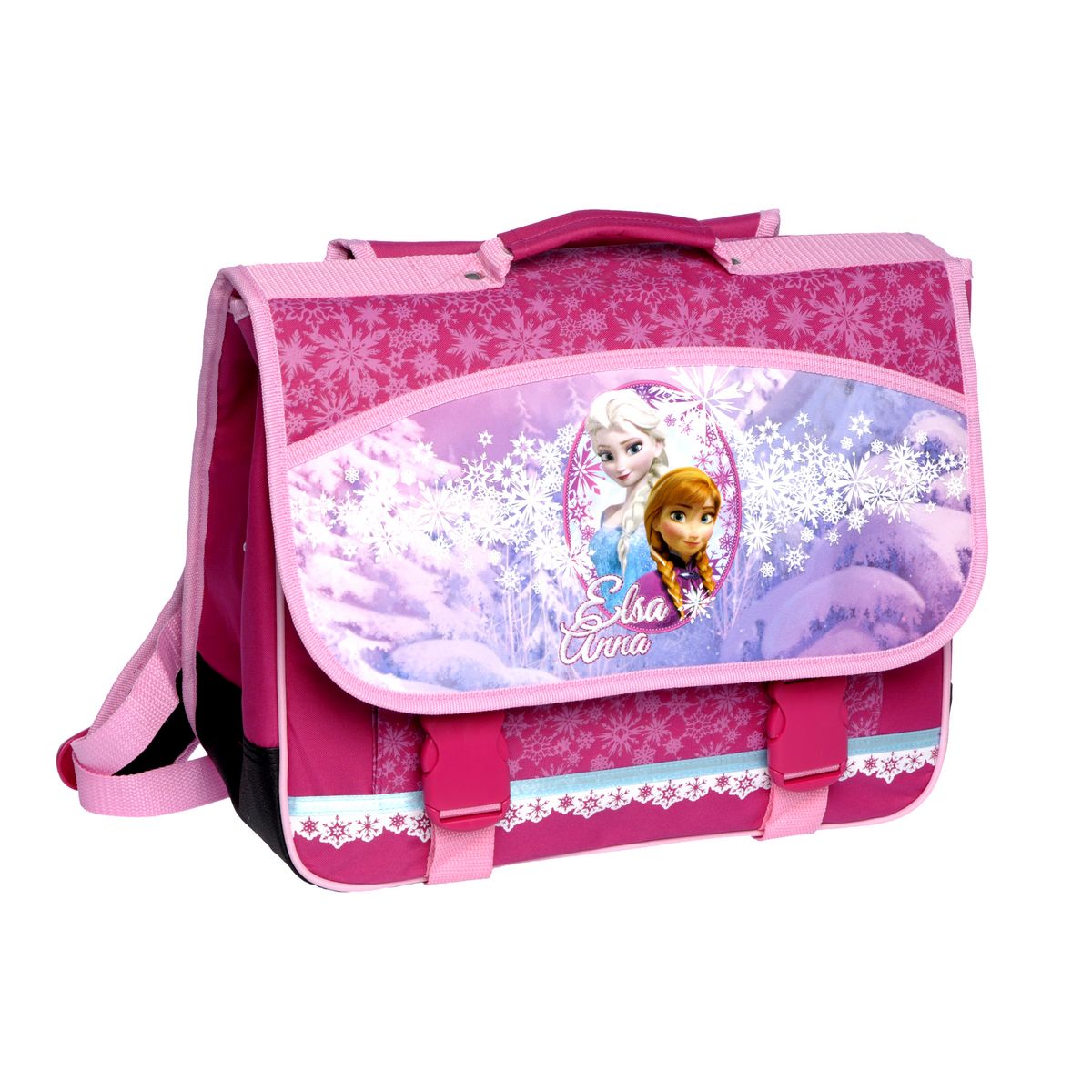 Reine des neiges cartable rose 38 cm pas cher Auchan.fr