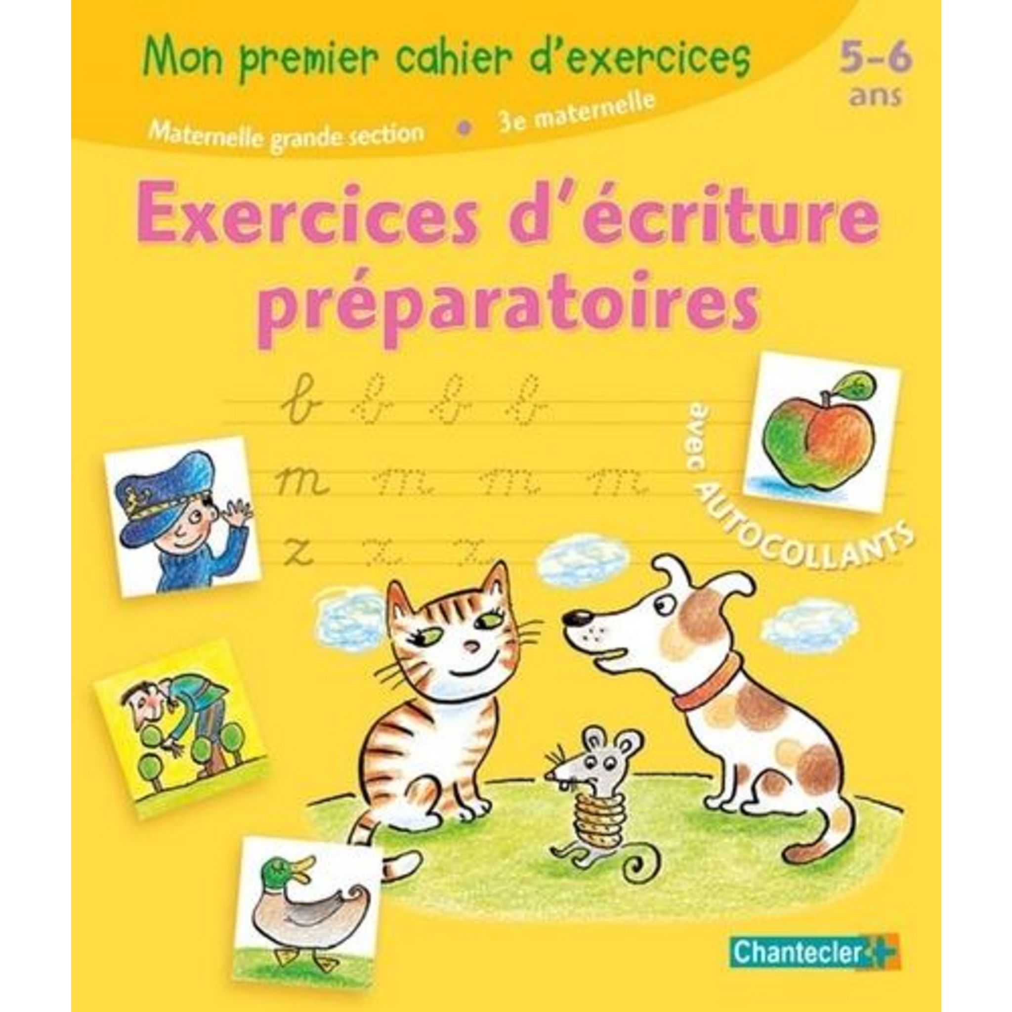 Mon cahier d'exercices ; premiers pas vers l'écriture ; GS maternelle