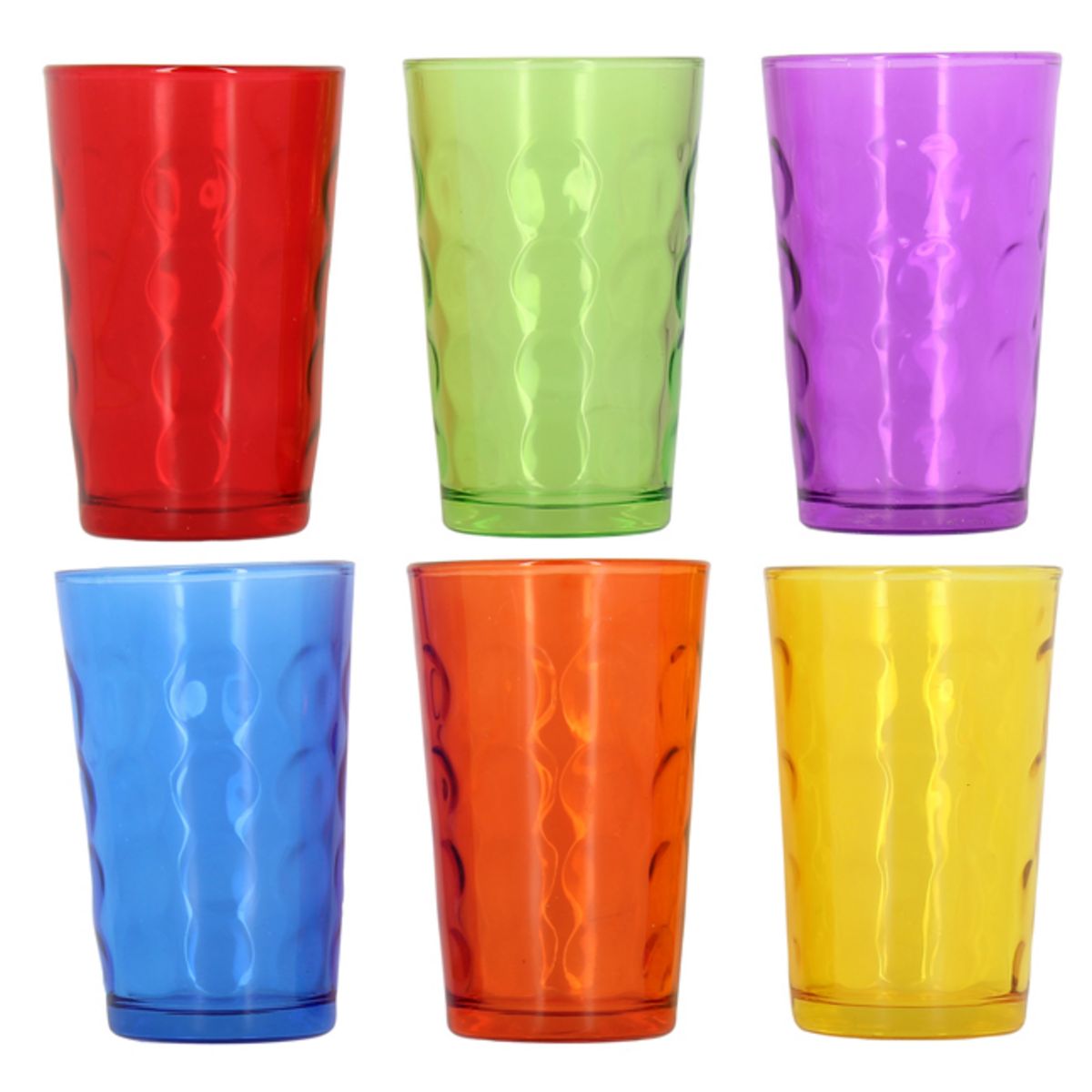 Lot de 6 Verres à Eau Tino 31cl Multicolore pas cher 