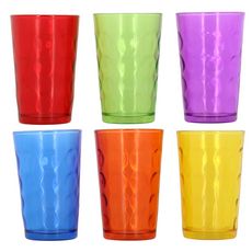 Lot de 6 verres à eau 22 cl MISTRAL (Multicolore)