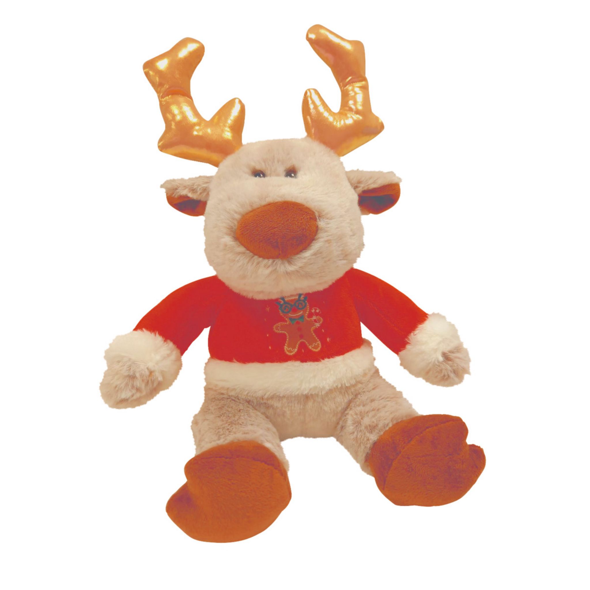 Peluche de Noël Renne Xmas - H. 64 cm - Marron - Cdiscount Jeux