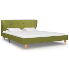 280710 Bed Frame Green Fabric 135x190 cm (UK/NO/IE/FI/DE/FR/NL only)