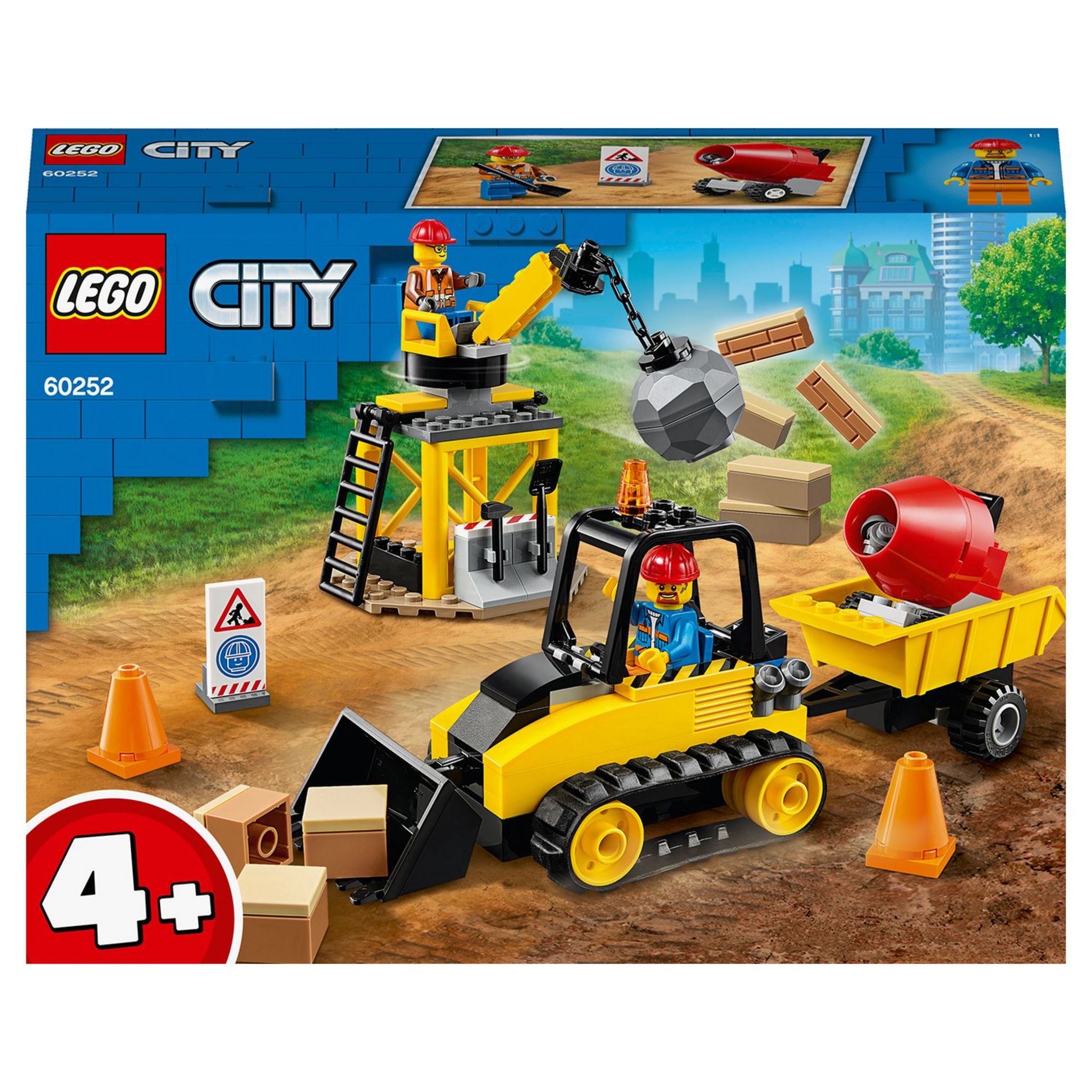 Camions de chantier et grue de démolition Lego City 60391 - La