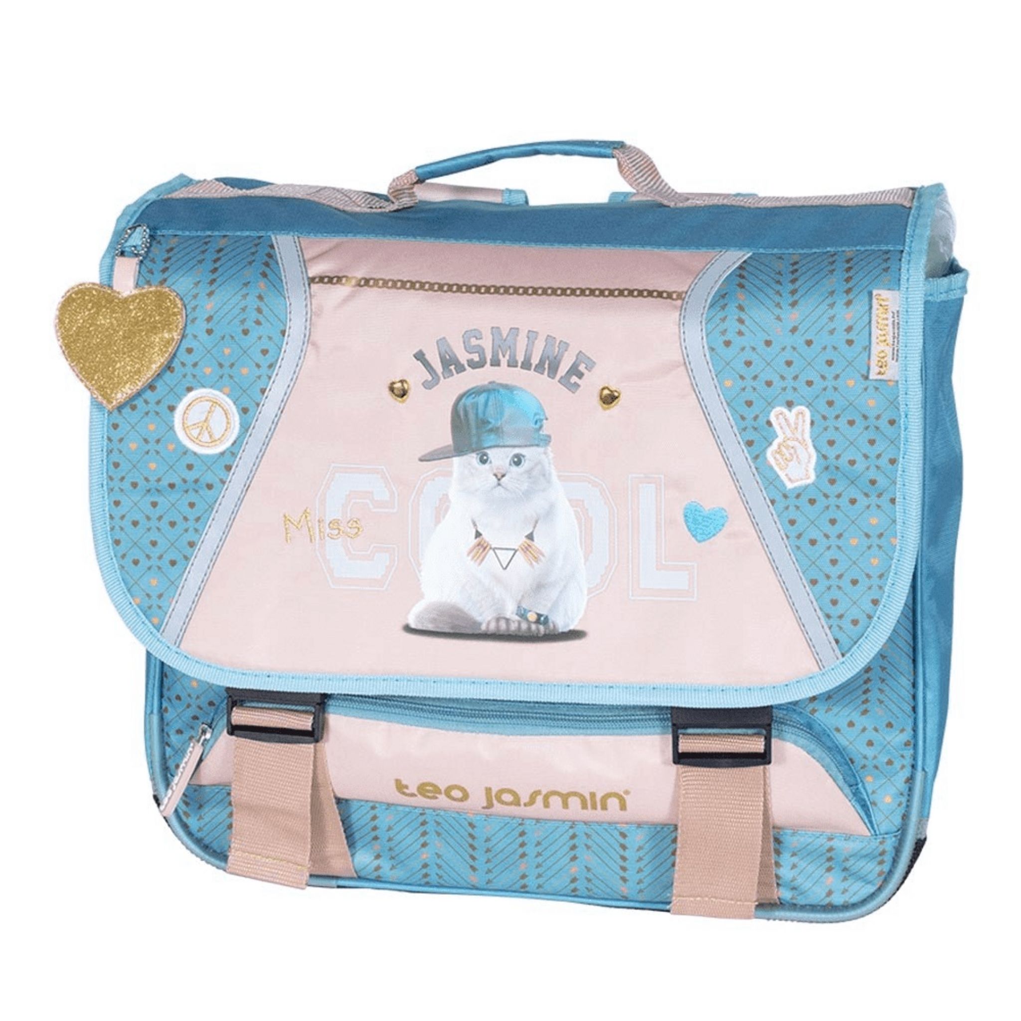 Cartable 38 cm CP CE1 CE2 bleu et rose MOOD