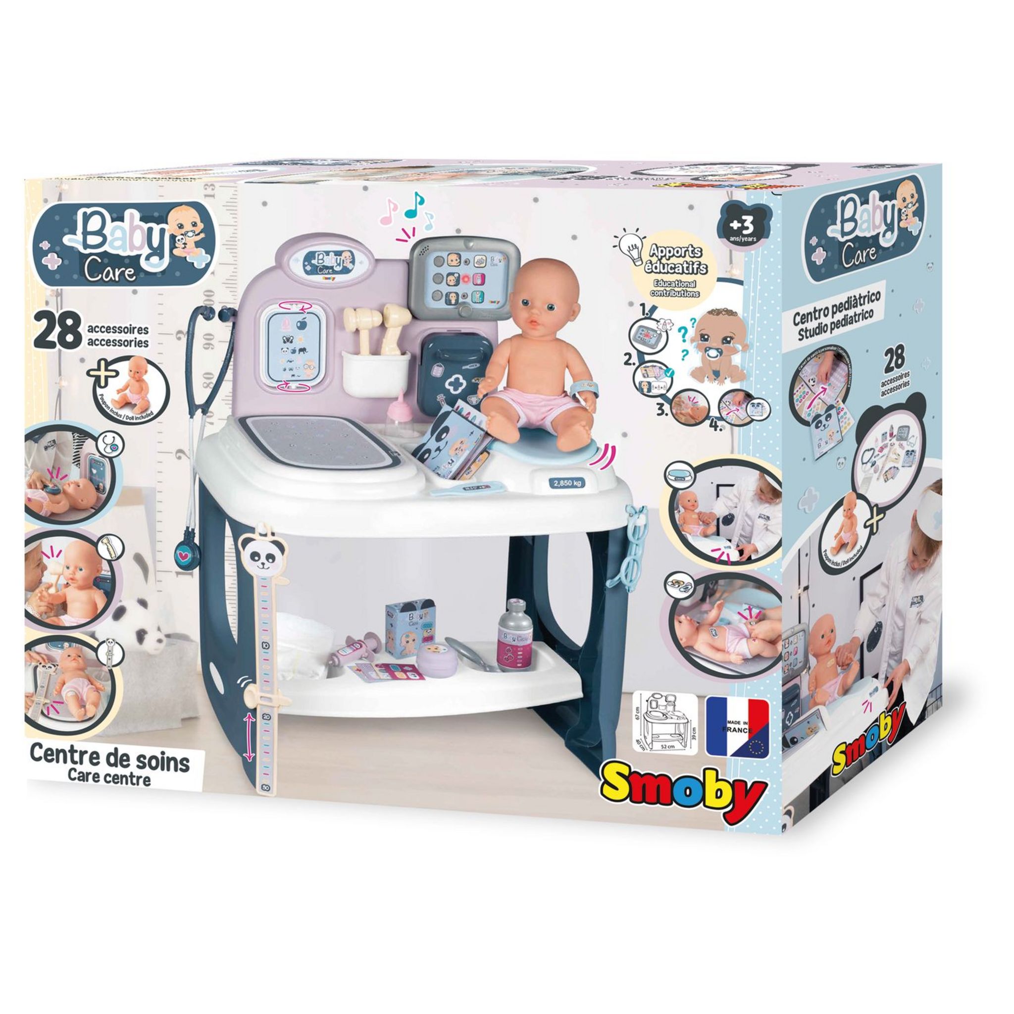 Smoby centre de soins de bébé jouet avec accessoires - La Poste