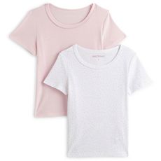 IN EXTENSO Lot de 2 t-shirts manches courtes fille (Rose)