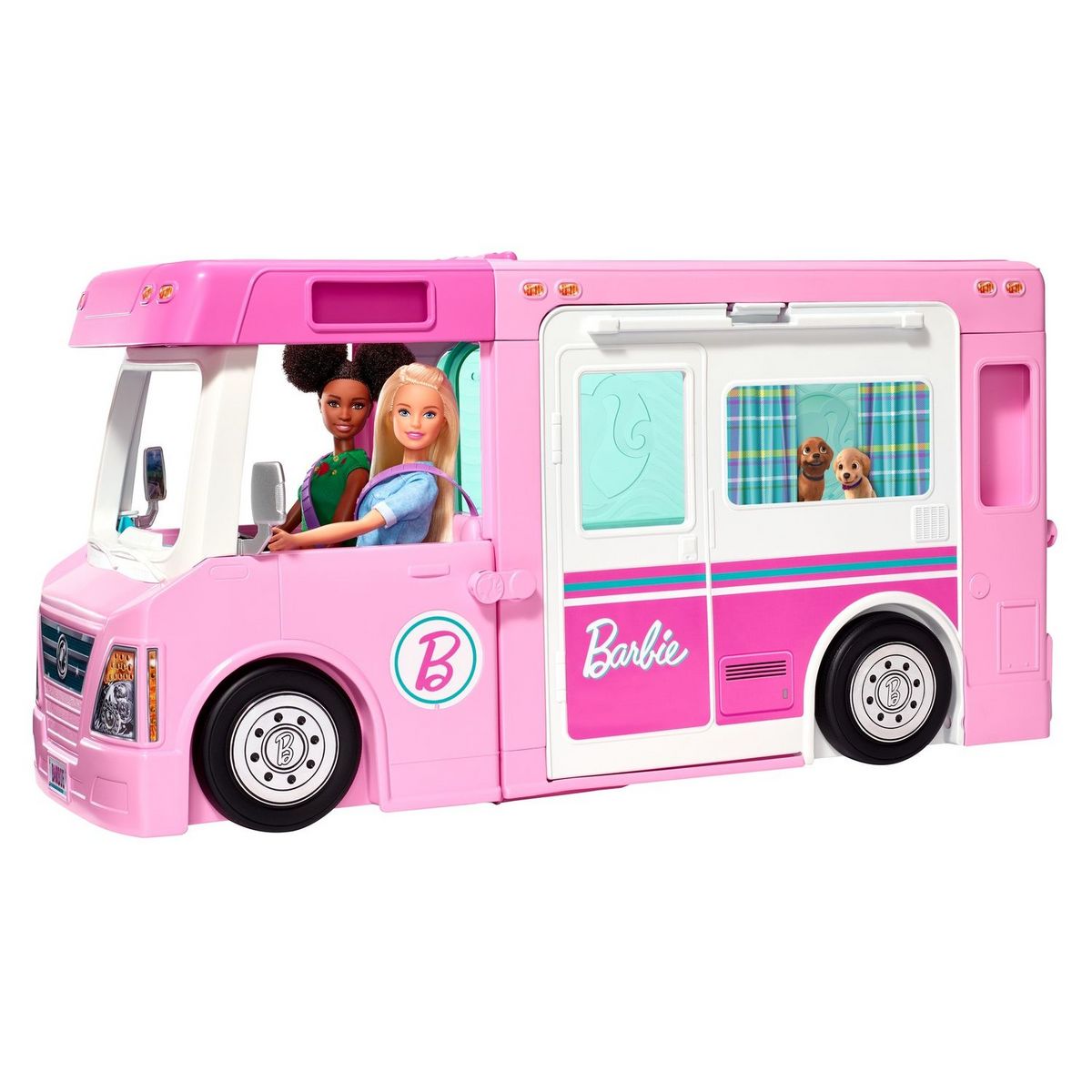 BARBIE Camping car de r ve 3 en 1 Barbie pas cher Auchan