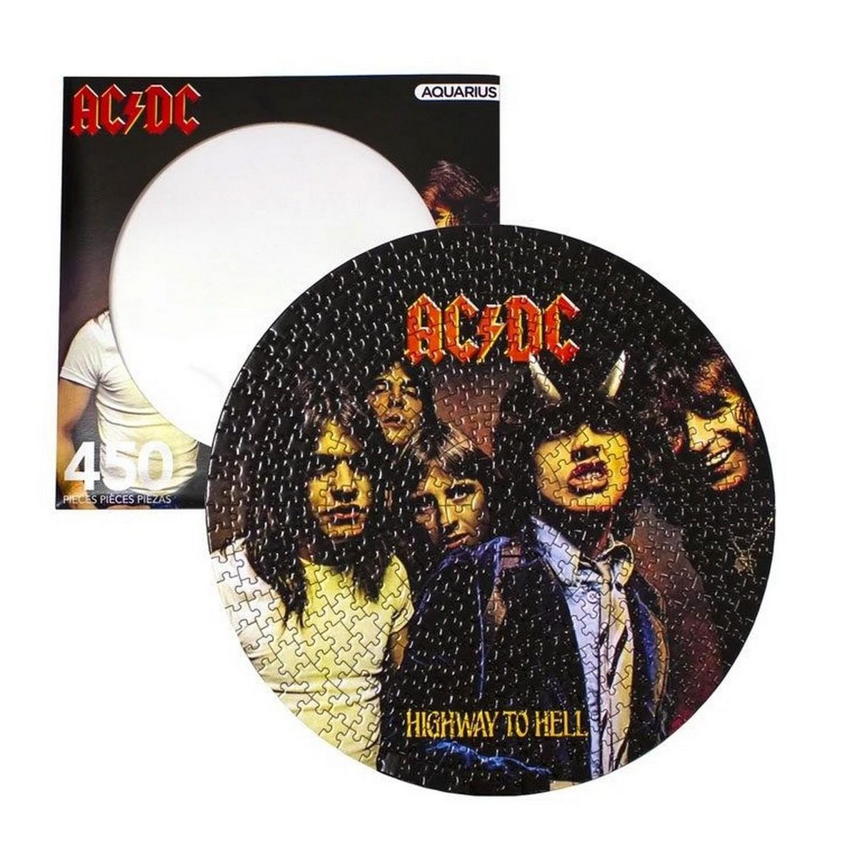 AQUARIUS Puzzle rond 450 pièces : Ac/Dc Highway To Hell