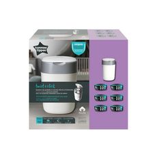TOMMEE TIPPEE Starter Pack Twist & click Blanc bac + 6 recharges