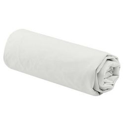 Drap housse 100% coton blanc bonnet 40 cm 160x200 - Conforama