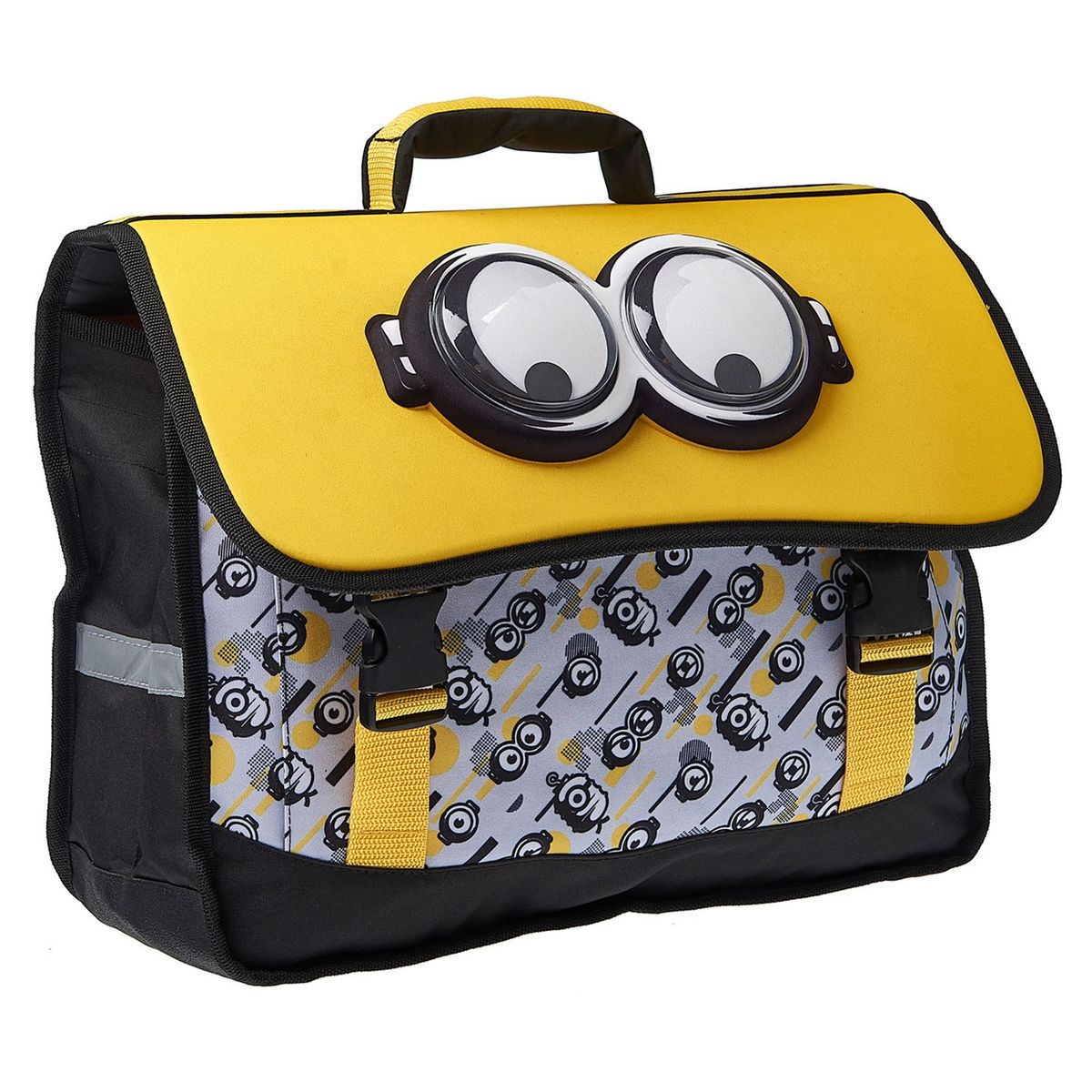 AUCHAN Cartable 38 cm CP CE1 CE2 jaune MINIONS pas cher Auchan.fr