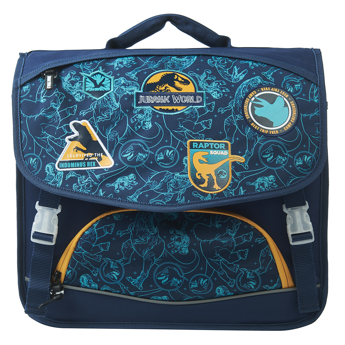 Cartable 38 cm CP CE1 CE2 vert JURASSIC WORLD pas cher Auchan.fr