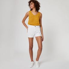 IN EXTENSO Short blanc femme