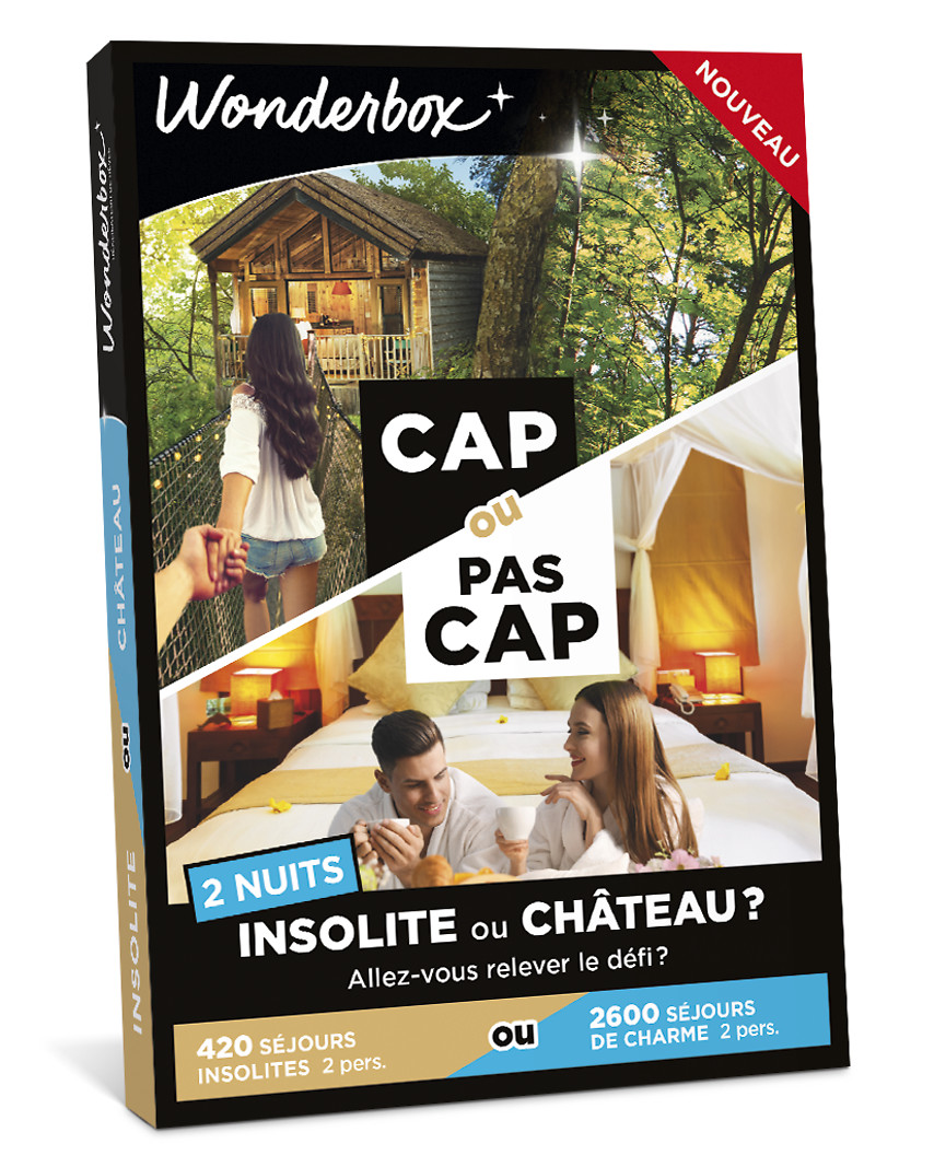 Wonderbox Cap Ou Pas Cap Insolite Ou Chateau Wonderbox CAP OU PAS CAP - Insolite ou château ? - 2 nuits pas cher -  Auchan.fr