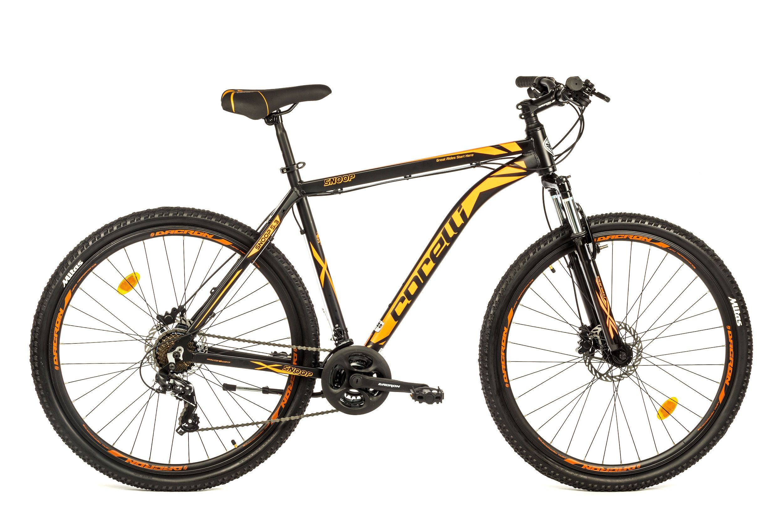 VTT 29 Rigide Homme SNOOP 5.3 CORELLI Cadre rigide Aluminium 20 50 cm 21 vitesses Double Freins a Disque hydraulique Fourche telescopique Potence Head set Derailleur