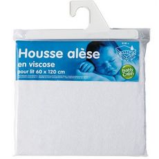 Babycalin Alese Housse Pour Lit Bebe 60 X 1 Cm En Viscose Impermeabilise Pas Cher A Prix Auchan