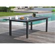 DCB GARDEN Table de jardin 180/240x100cm aluminium gris MIAMI