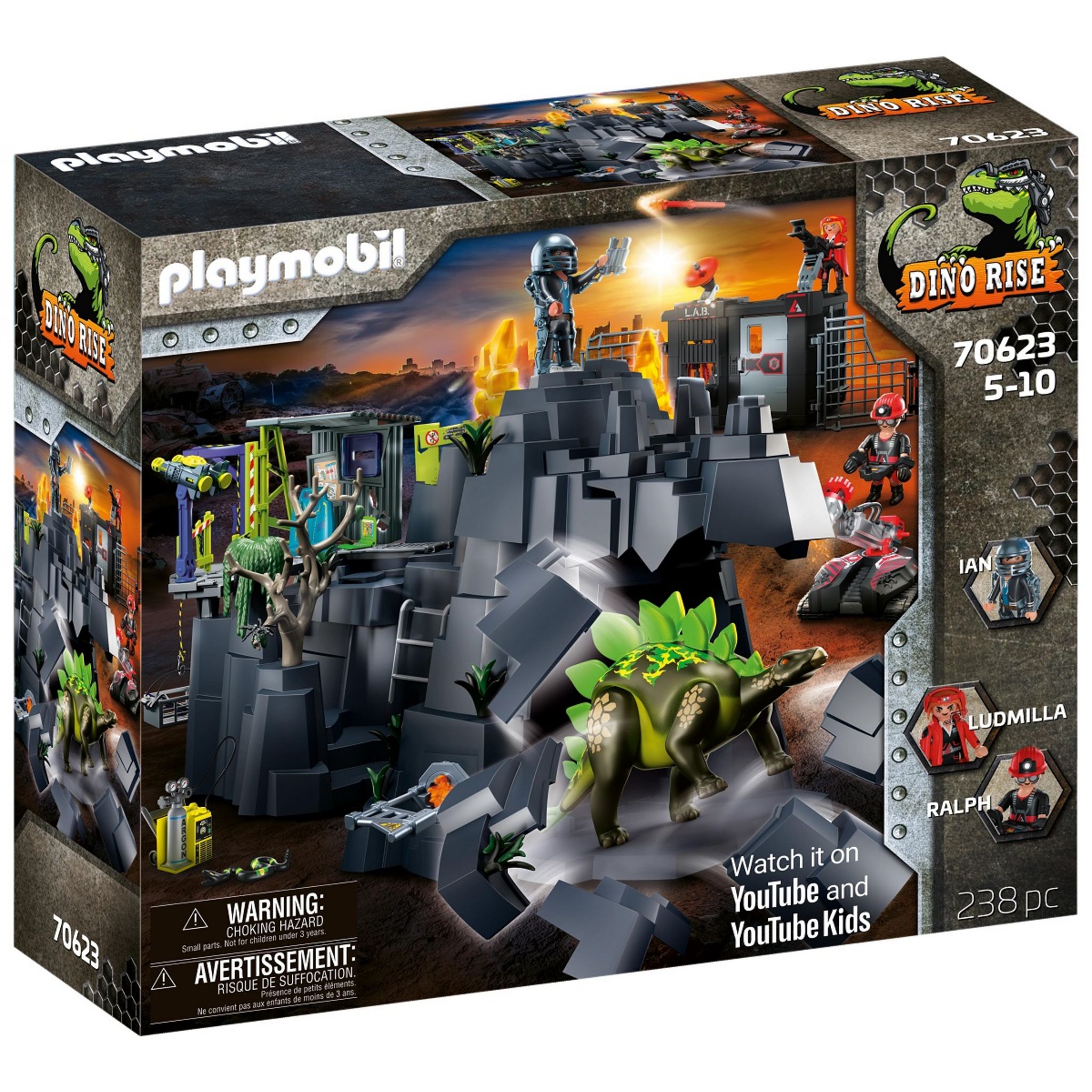 Playmobil Dinos 70625 Spinosaure et combattants - Playmobil