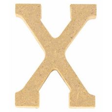 Lettre X en bois