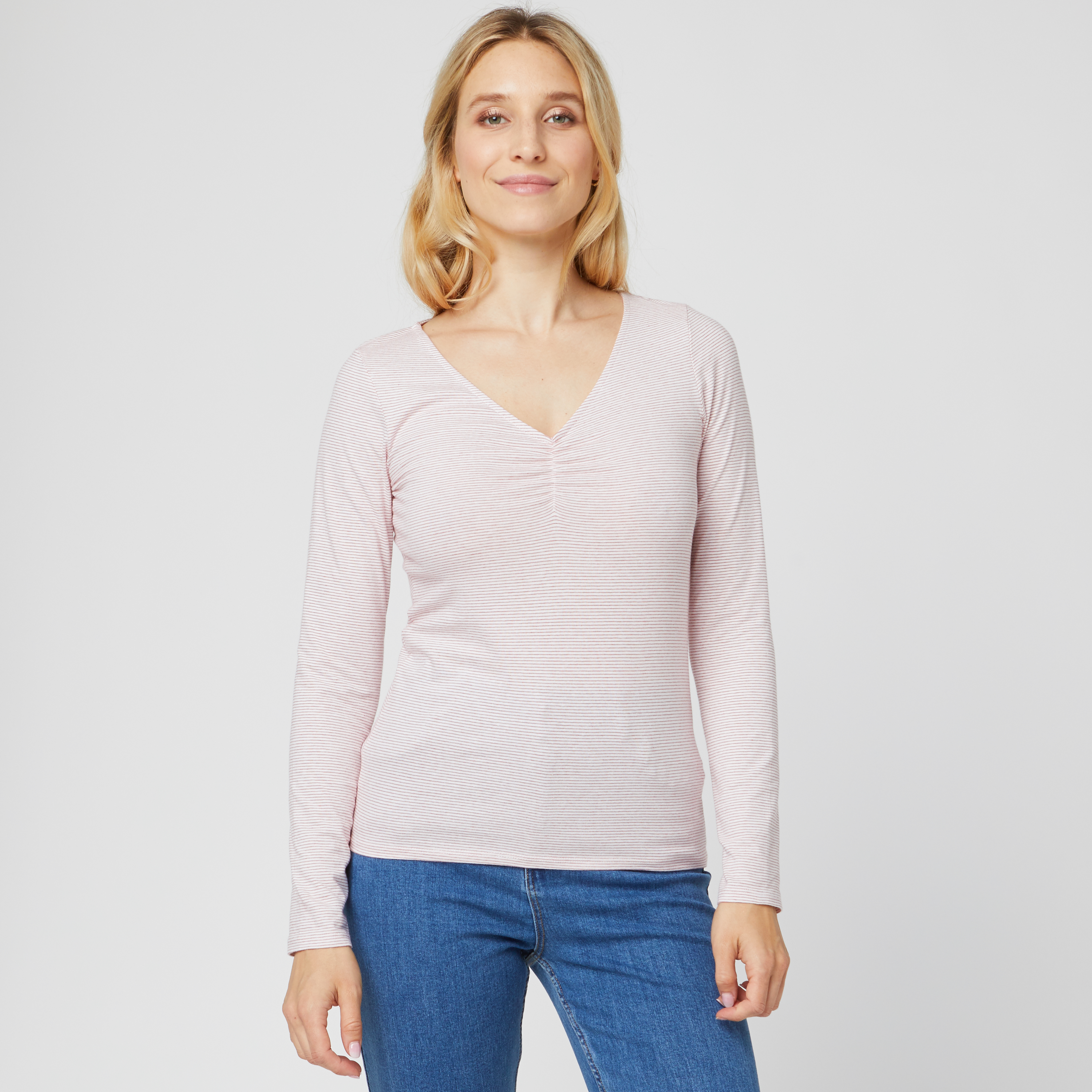 INEXTENSO T-shirt manches longues femme pas cher 