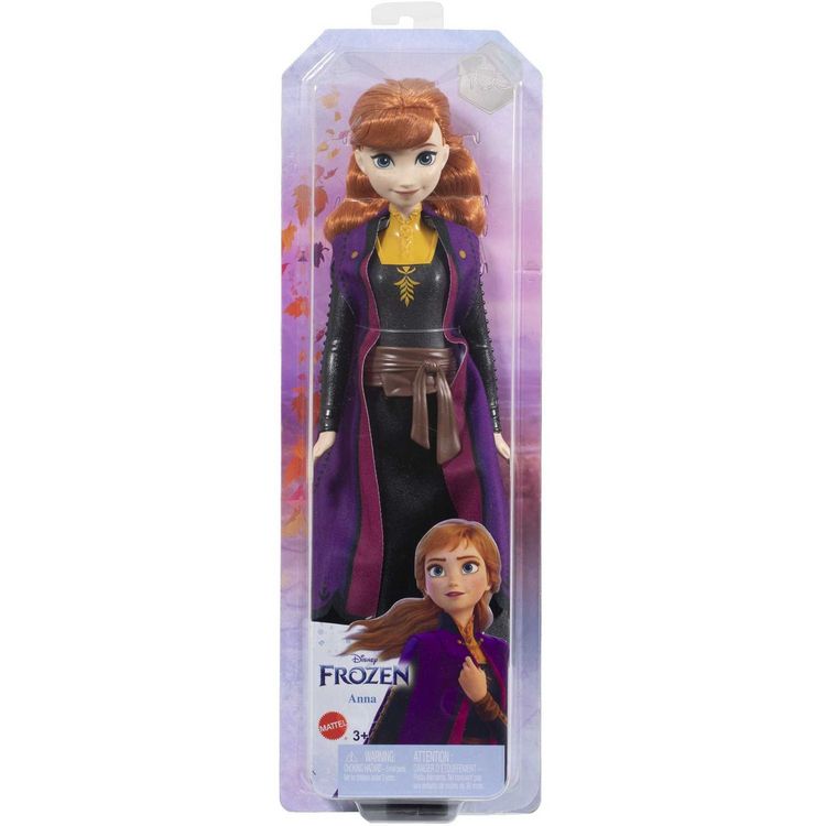 MATTEL Poupée Anna Reine des neiges 2 Tenue bleue et violette pas cher 