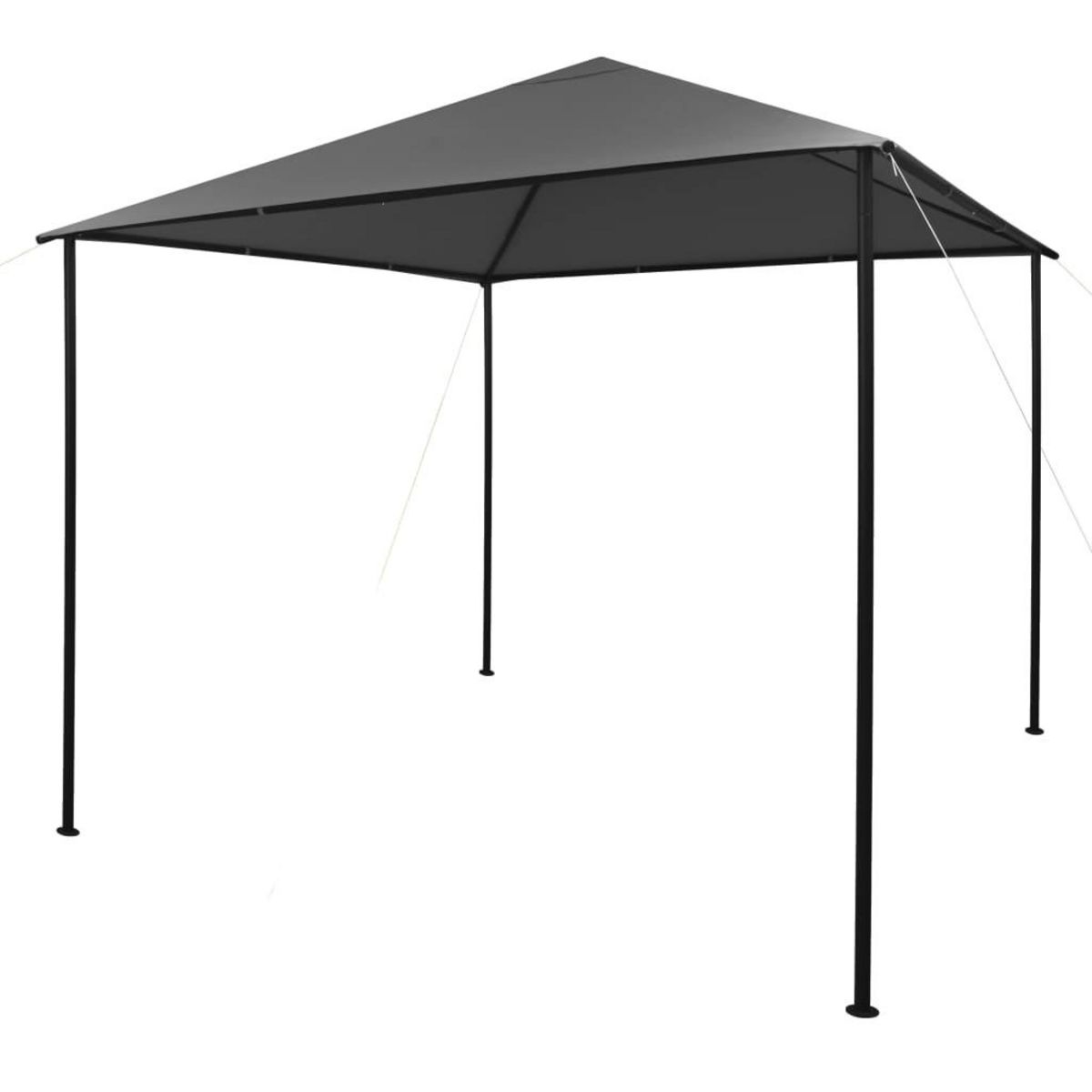 VIDAXL Tonnelle 3x3 m Anthracite Tissu et acier 180 g/m^2